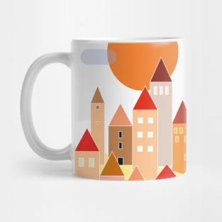 Hillside town Mug